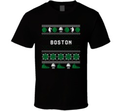 Boston Basketball Ugly Sweater 8bbit Pixel Art T Shirt Boston Basketball Ugly Sweater 8bbit Pixel Art T Shirt