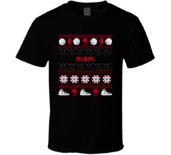 Miami Basketball Ugly Sweater 8bbit Pixel Art T Shirt Miami Basketball Ugly Sweater 8bbit Pixel Art T Shirt