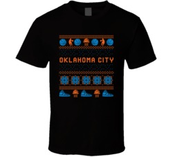 Oklahoma City Basketball Ugly Sweater 8bbit Pixel Art T Shirt Oklahoma City Basketball Ugly Sweater 8bbit Pixel Art T Shirt