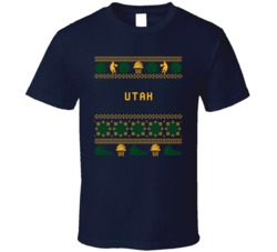 Utah Basketball Ugly Sweater 8bbit Pixel Art T Shirt Utah Basketball Ugly Sweater 8bbit Pixel Art T Shirt