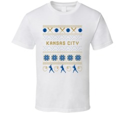 Kansas City Baseball Ugly Sweater 8bit Pixel Art Fan T Shirt