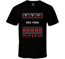 New York Nyy Baseball Ugly Sweater 8bit Pixel Art Fan T Shirt