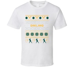 Oakland Baseball Ugly Sweater 8bit Pixel Art Fan T Shirt
