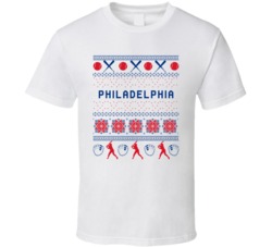 Philadelphia Baseball Ugly Sweater 8bit Pixel Art Fan T Shirt