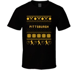 Pittsburgh Baseball Ugly Sweater 8bit Pixel Art Fan T Shirt
