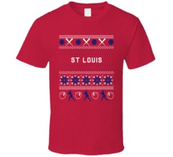 St Louis Baseball Ugly Sweater 8bit Pixel Art Fan T Shirt
