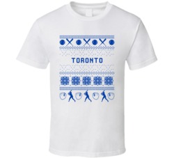 Toronto Baseball Ugly Sweater 8bit Pixel Art Fan T Shirt