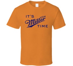 It's Von Miller Time Beer Logo Fan T Shirt It's Von Miller Time Beer Logo Fan T Shirt
