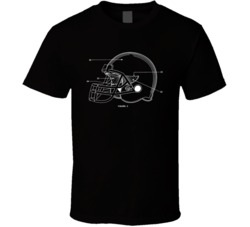 Football Helmet Diagram Cool Trendy T Shirt Football Helmet Diagram Cool Trendy T Shirt