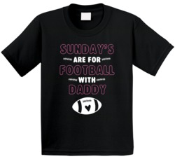 Sundays Are For Football With Daddy Cute Daughters T Shirt Sundays Are For Football With Daddy Cute Daughters T Shirt