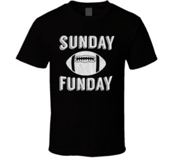 Sunday Funday Jersey Texture Fan T Shirt Sunday Funday Jersey Texture Fan T Shirt