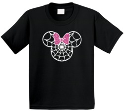 Minnie Mouse Halloween Cobweb Cute Kids T Shirt Minnie Mouse Halloween Cobweb Cute Kids T Shirt