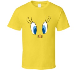 Tweety Bird Looney Tunes Full Face Halloween T Shirt Tweety Bird Looney Tunes Full Face Halloween T Shirt