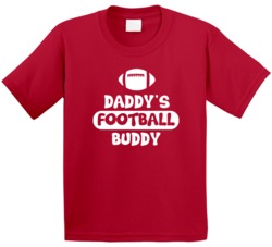 Daddy's Football Buddy Cute Kids T Shirt Daddy's Football Buddy Cute Kids T Shirt
