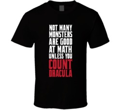 Monster Math Count Dracula Halloween Pun Funny T Shirt Monster Math Count Dracula Halloween Pun Funny T Shirt