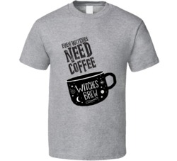 Even Witches Need Coffee Cute Halloween T Shirt Even Witches Need Coffee Cute Halloween T Shirt