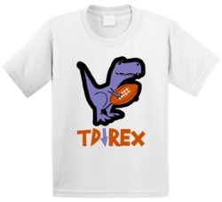 Touch Down T Rex Cute Kids Football Fan T Shirt Touch Down T Rex Cute Kids Football Fan T Shirt