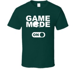 Football Game Mode On Videogame Style Green T Shirt Football Game Mode On Videogame Style Green T Shirt