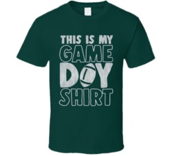 This Is My Game Day Football Jersey Texture Green T Shirt This Is My Game Day Football Jersey Texture Green T Shirt