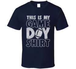This Is My Game Day Football Jersey Texture Navy T Shirt This Is My Game Day Football Jersey Texture Navy T Shirt