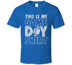 This Is My Game Day Football Jersey Texture Blue T Shirt This Is My Game Day Football Jersey Texture Blue T Shirt