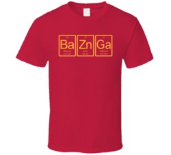 Bazinga Big Bang Theory Perodic Table Tv Show T Shirt Bazinga Big Bang Theory Perodic Table Tv Show T Shirt
