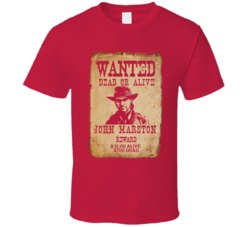 Red Dead Redemtion 2 Wanted Poster Cut Out Video Game T Shirt Red Dead Redemtion 2 Wanted Poster Cut Out Video Game T Shirt