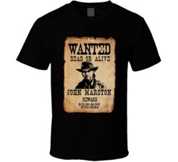Red Dead Redemtion 2 Wanted Poster Video Game T Shirt Red Dead Redemtion 2 Wanted Poster Video Game T Shirt