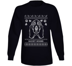 Basset Hound Owner Lover Ugly Christmas Sweater Long Sleeve T Shirt Basset Hound Owner Lover Ugly Christmas Sweater Long Sleeve T Shirt