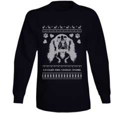 Cavalier King Charles Spaniel Dog Owner Lover Ugly Christmas Sweater L Cavalier King Charles Spaniel Dog Owner Lover Ugly Christmas Sweater L