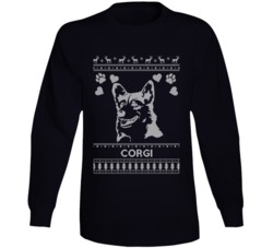 Corgi Dog Owner Lover Ugly Christmas Sweater Long Sleeve T Shirt Corgi Dog Owner Lover Ugly Christmas Sweater Long Sleeve T Shirt