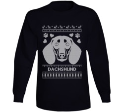 Dachshund Dog Owner Lover Ugly Christmas Sweater Long Sleeve T Shirt Dachshund Dog Owner Lover Ugly Christmas Sweater Long Sleeve T Shirt