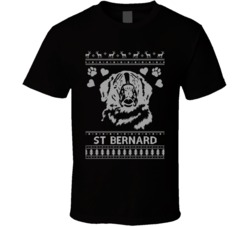 St Bernard Dog Owner Lover Ugly Christmas Sweater Long Sleeve T Shirt St Bernard Dog Owner Lover Ugly Christmas Sweater Long Sleeve T Shirt