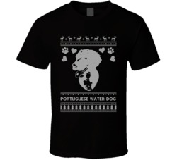 Portuguese Water Dog Owner Lover Ugly Christmas Sweater Long Sleeve T Portuguese Water Dog Owner Lover Ugly Christmas Sweater Long Sleeve T