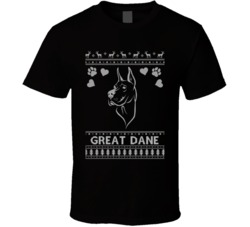 Great Dane Dog Owner Lover Ugly Christmas Sweater Long Sleeve T Shirt