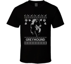 Greyhound Dog Owner Lover Ugly Christmas Sweater Long Sleeve T Shirt