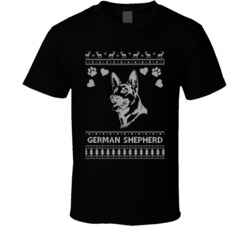 German Shepherd Dog Owner Lover Ugly Christmas Sweater Long Sleeve T S
