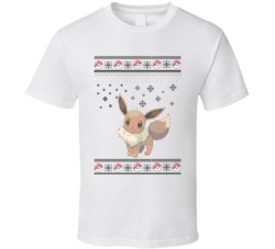 Eevee Pokemon Ugly Christmas Sweater T Shirt Eevee Pokemon Ugly Christmas Sweater T Shirt