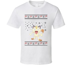 Meowth Pokemon Ugly Christmas Sweater T Shirt Meowth Pokemon Ugly Christmas Sweater T Shirt