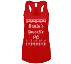 Santas Favorite Ho Hilarious Christmas Womens Tank Top Santas Favorite Ho Hilarious Christmas Womens Tank Top