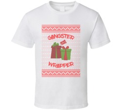 Gangster Wrapper Hilarious Rap Ugly Christmas Sweataer T Shirt Gangster Wrapper Hilarious Rap Ugly Christmas Sweataer T Shirt