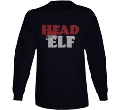 Head Elf Cute Ugly Christmas Sweater Long Sleeve T Shirt
