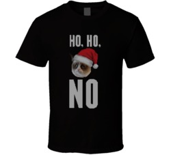Grumpy Cat Ho Ho No Funny Christmas Sweater T Shirt