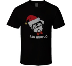 Bah Hum Pug Funny Cute Christmas Sweater T Shirt