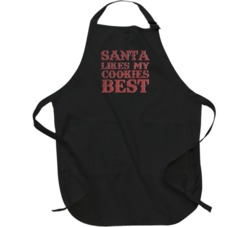 Santa Likes My Cookies Best Baker Chef Ugly Christmas Sweater Apron