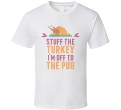 Stuff The Turkey I'm Off To The Pub Funny Ugly Christmas Sweater 