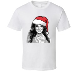 Lindsay Lohan Santa Hat Christmas T Shirt Lindsay Lohan Santa Hat Christmas T Shirt