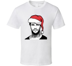 Chris Hemsworth Santa Hat Christmas T Shirt Chris Hemsworth Santa Hat Christmas T Shirt