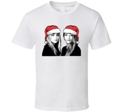 Mary Kate And Ashley Olson Santa Hat Christmas T Shirt Mary Kate And Ashley Olson Santa Hat Christmas T Shirt