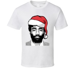 Donald Glover Santa Hat Christmas T Shirt Donald Glover Santa Hat Christmas T Shirt